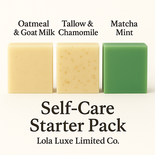 Self-Care Pack – Handmade Soap Gift Set | Oatmeal, Chamomile & Matcha Mint