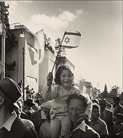 Celebrating the victory in the 6th-day war
