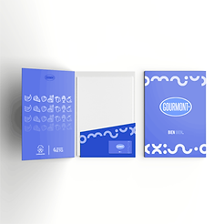 Papelería Organizacional con logos de Gourmont elaborados por Fortex Print