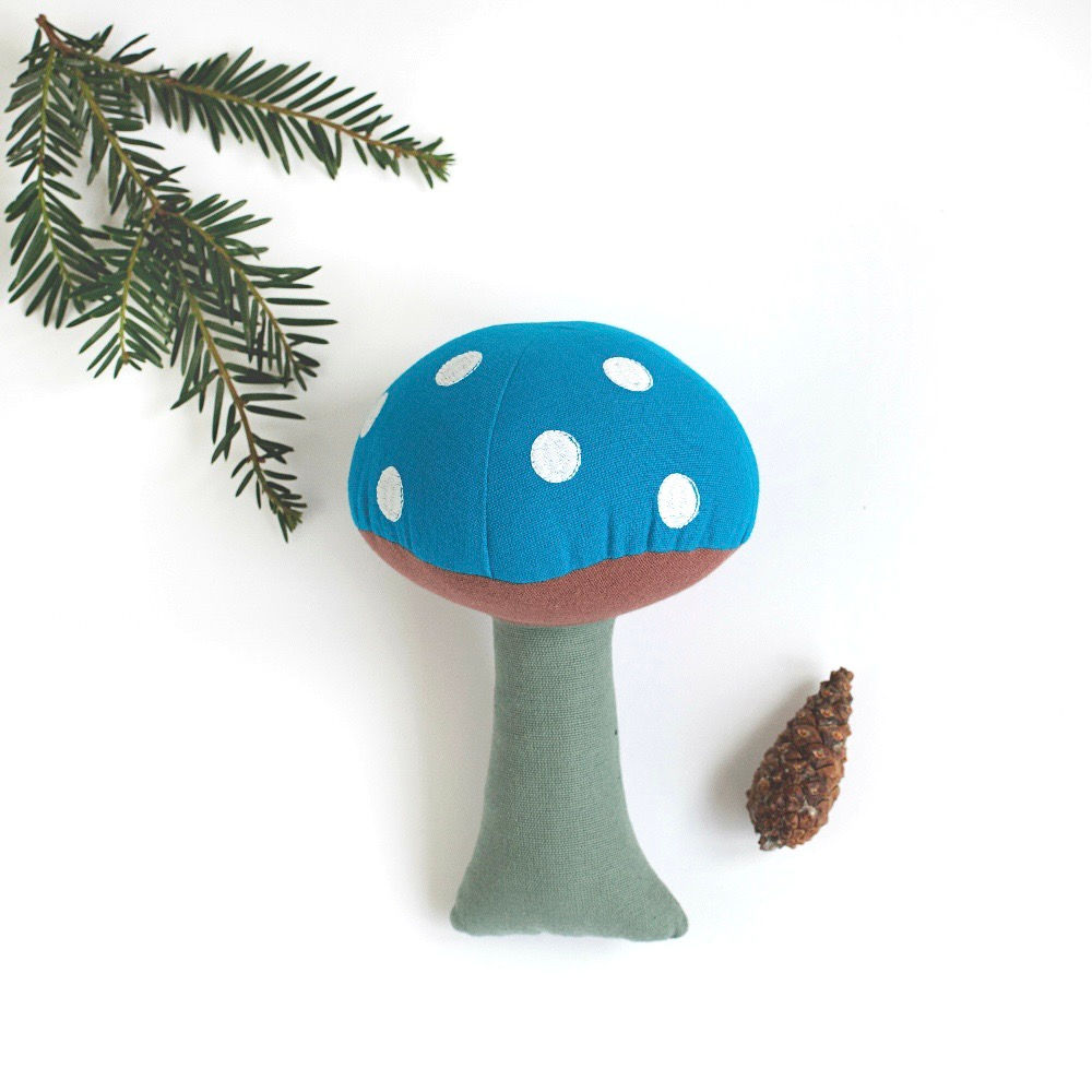 Fair Trade Cotton Soft Toadstool Toy