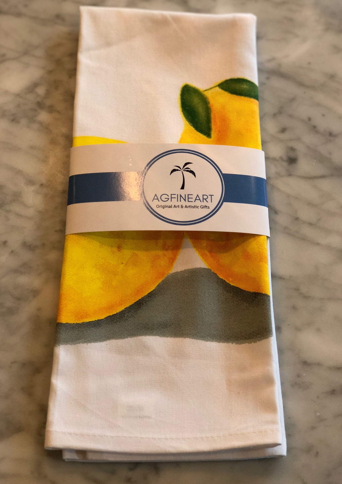 Lemons Woven Tea Towel
