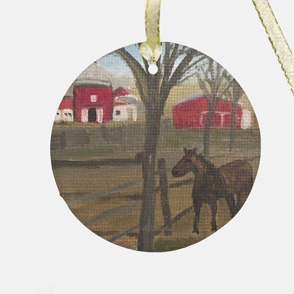 Lord Stirling Glass Ornament