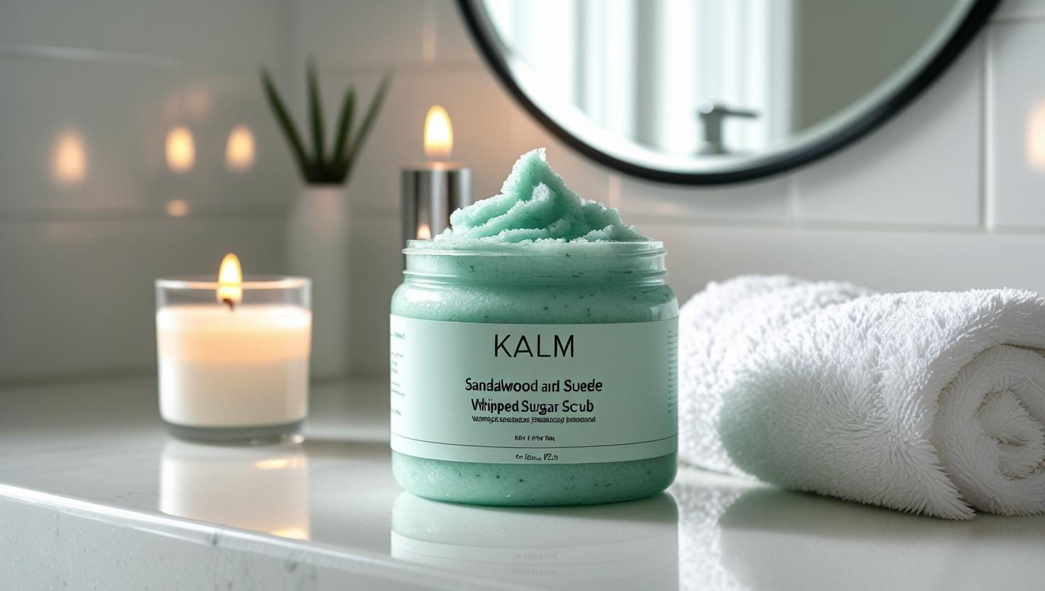 Sandalwood & Suede Foaming Scrub 8oz