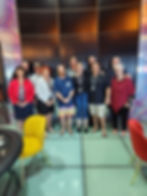 Group photo of poker cruise passengers on deck — Poker Escapes poker cruise Australia