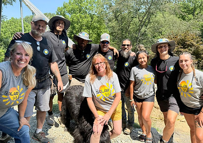 Solar Squad Team in front of a 31st customers solar install