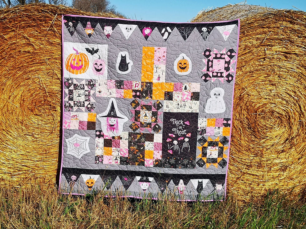 Thumbnail: Scrappy Applique Quilt Project
