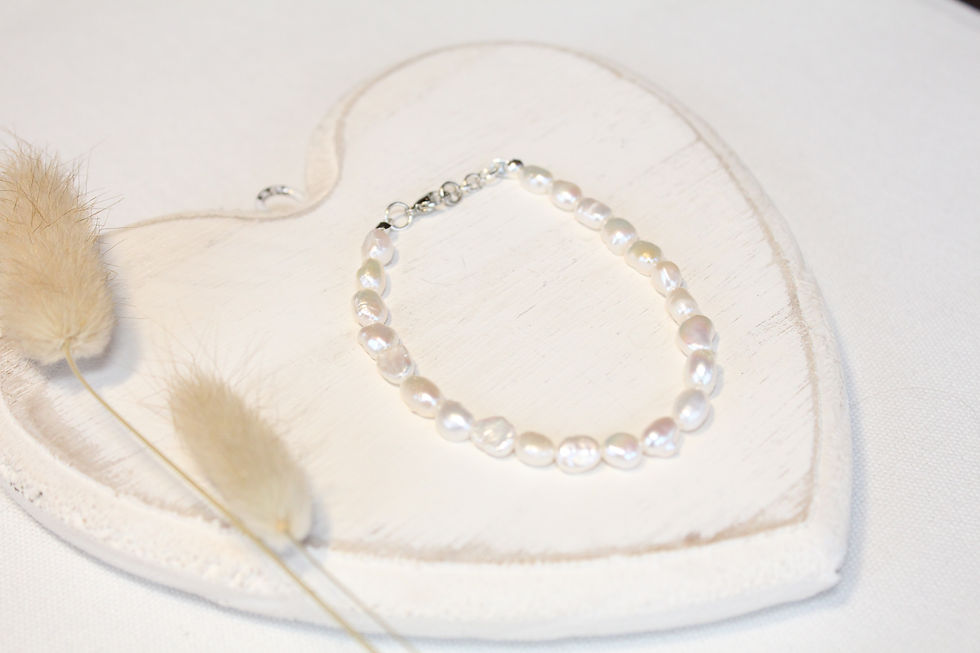 Silver Pearl Bracelet 4.0