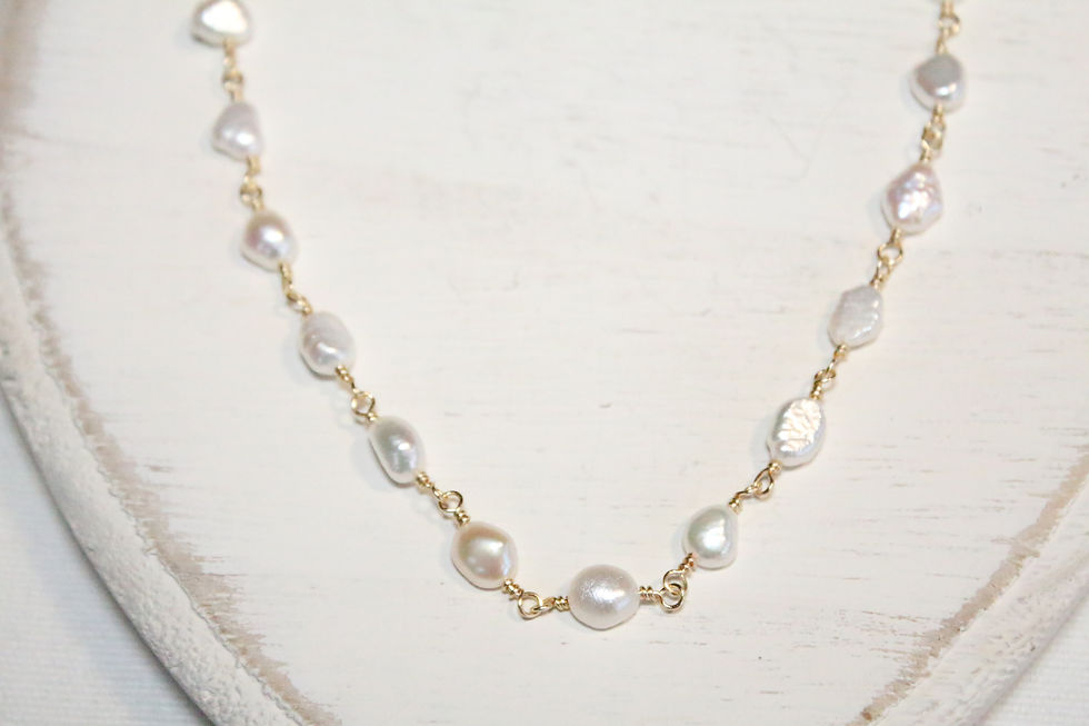Miniaturbild: Pearl Choker Gold