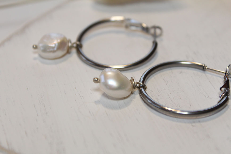 Miniaturbild: Silver Creole with Pearl