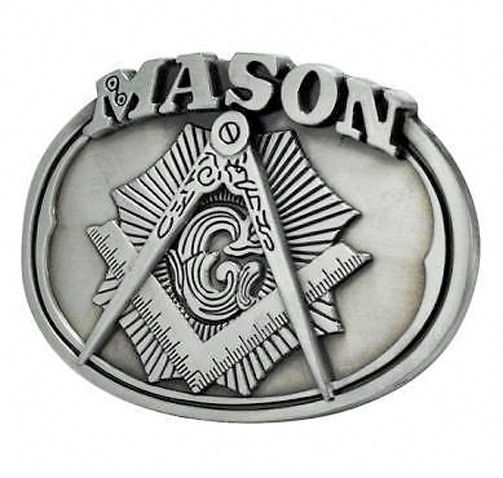 Thumbnail: MASON BELT BUCKLE / MASONIC BUCKLE