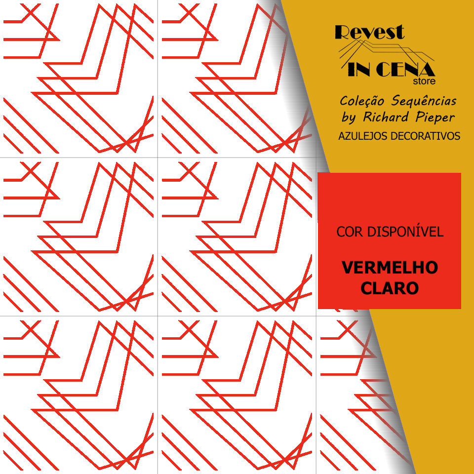 Miniatura: AZULEJOS CERÂMICOS DECORATIVOS COM LINHAS EM TONS PASTÉIS E TERROSOS