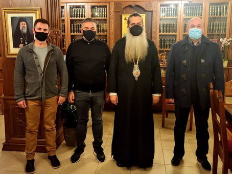 Συνάντηση με τον Σεβασμιώτατο Μητροπολίτη κ.κ. Συμεών για την Αρχαία Μελιταία