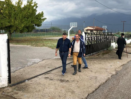 Σε πληγείσες περιοχές ο Θέμης Χειμάρας - Ξεκινά άμεσα η καταγραφή των ζημιών στη Φθιώτιδα
