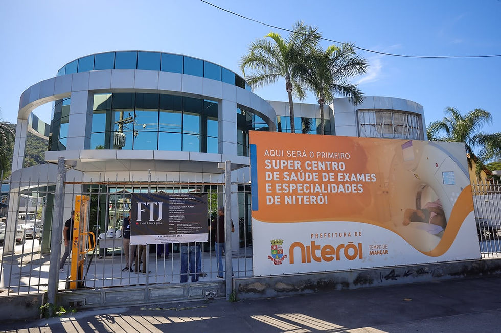 Rodrigo Neves vistoria Supercentro de Exames e nova escola na Região Oceânica de Niterói