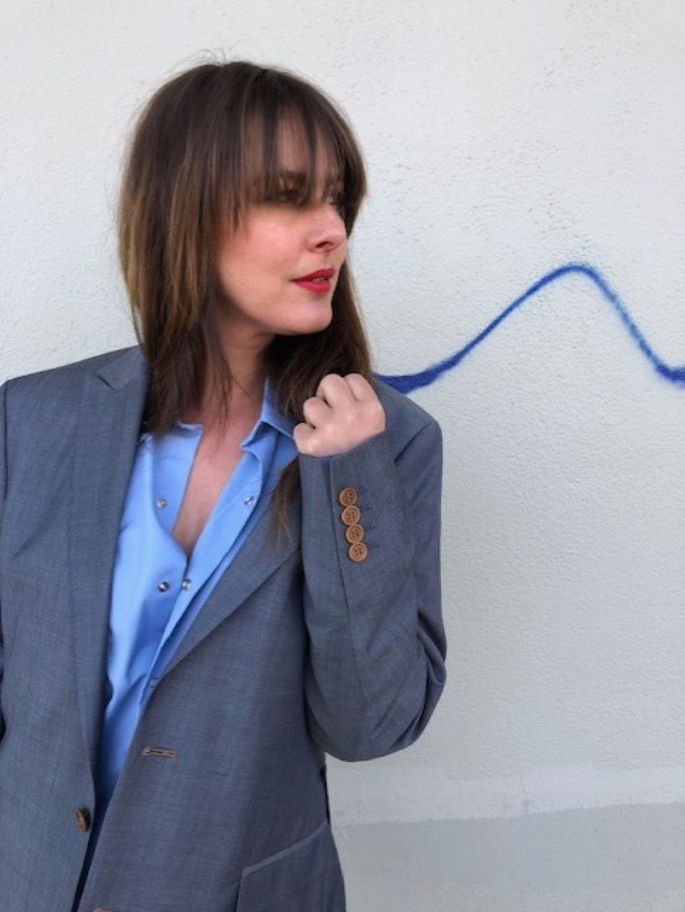 Thumbnail: GREY / BLUE BLAZER