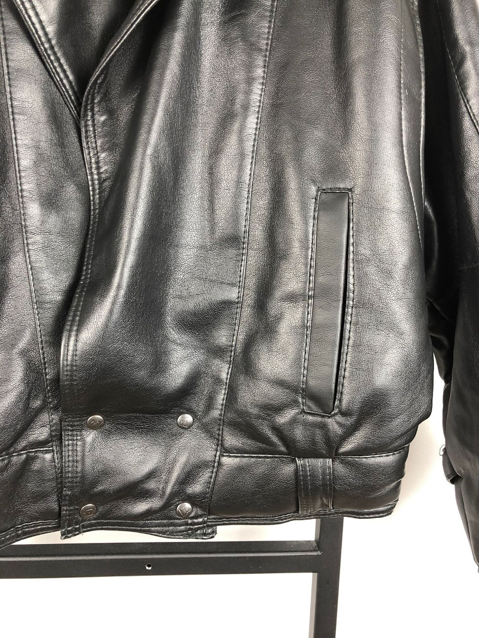 Thumbnail: LEATHER LOOK 80S JACKET