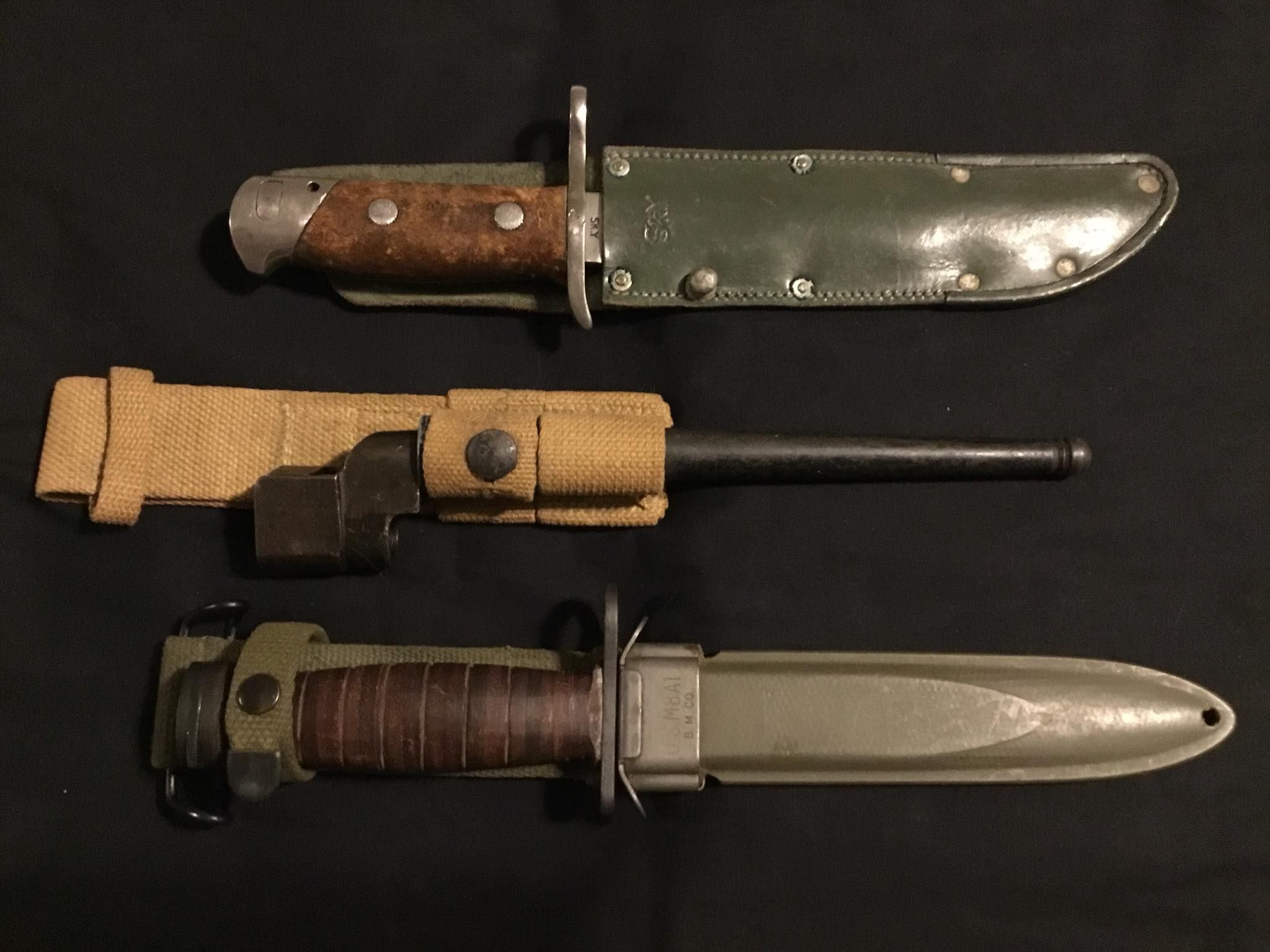 Finish, British, US bayonets