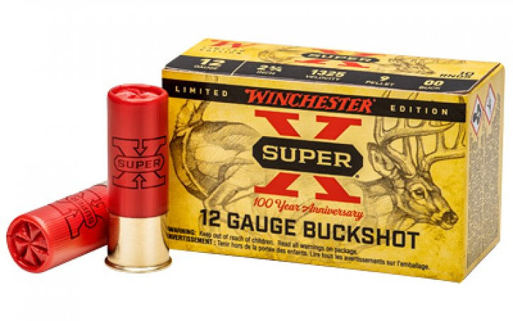 Winchester Super X 2.75" 12ga 00 Buckshot 100yr Ammo Maine