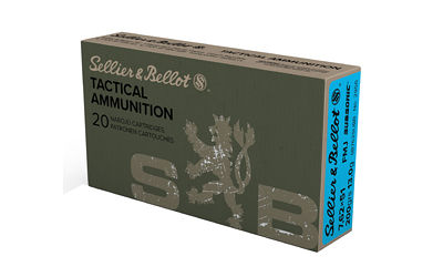 Sellier & Bellot 7.62x51 Nato Subsonic 200gr FMJ 20rds SB762SUBB Maine