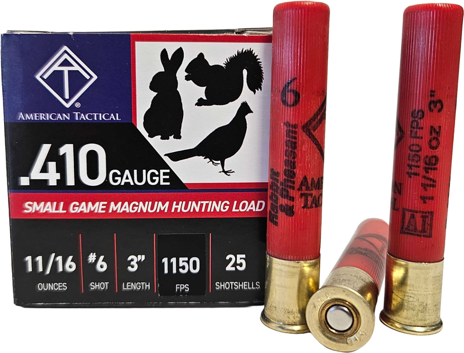 ATI Magnum Hunting Load 410ga 3" #6 Shot 25rds ATIAC41036 Maine