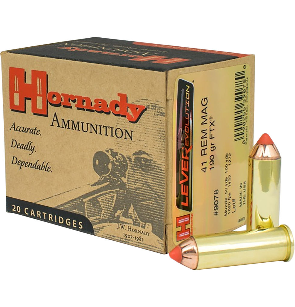 Hornady Leverevolution 41mag 190gr FTX 20rds Ammo Maine