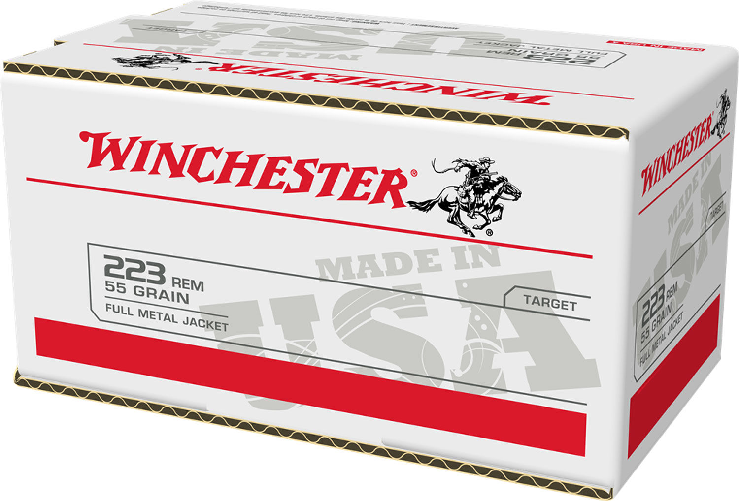 Winchester Target 223 Rem 55gr FMJ 200rd VP Bulk Ammo Maine