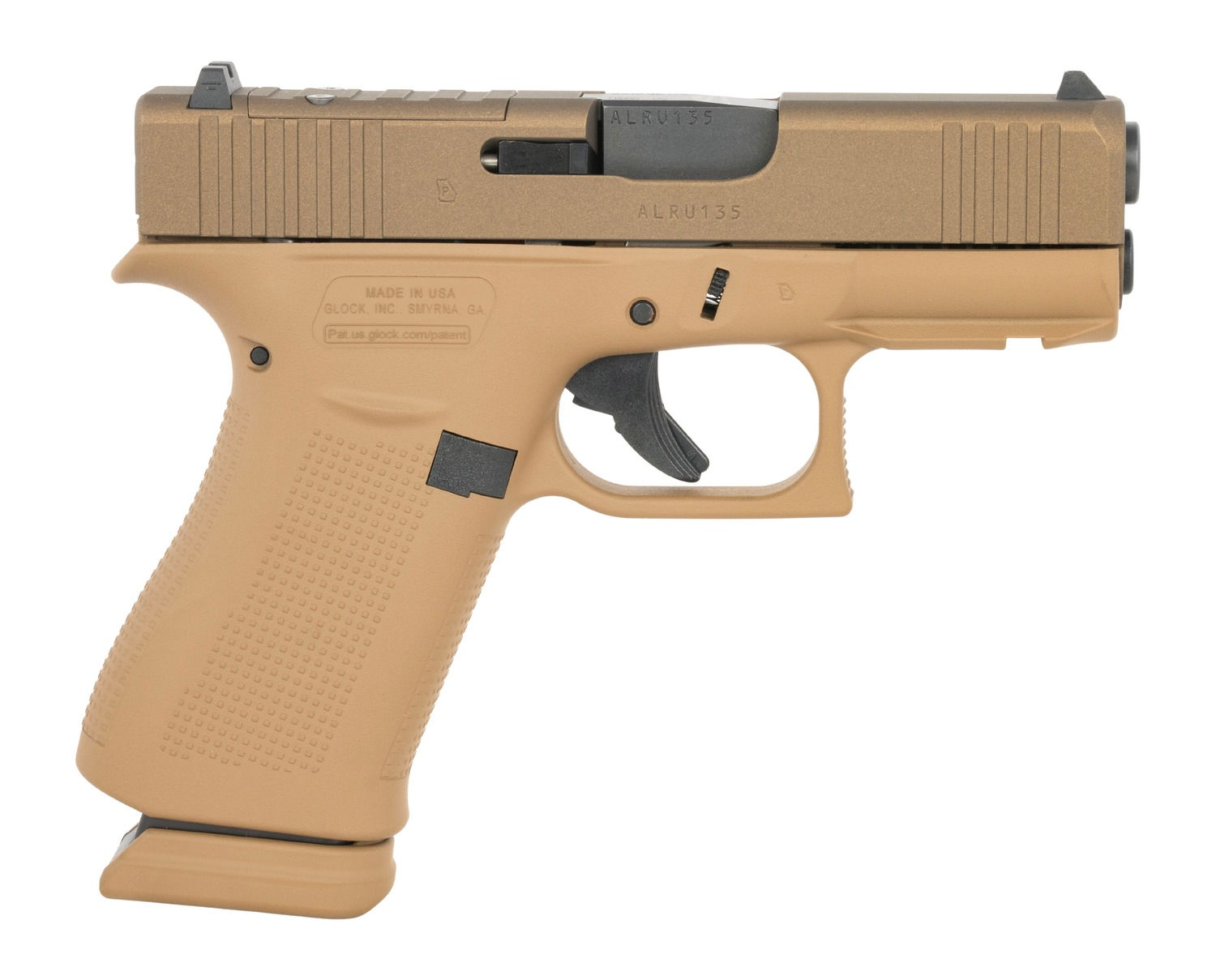Glock 43x MOS 9mm 15rd 3.41" FDE UX4350204NR15ORDEBOT Maine