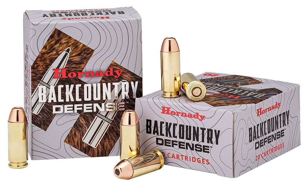 Hornady Backcountry Defense 10MM 200gr Dangerous Game 20rds Ammo 91268 Maine