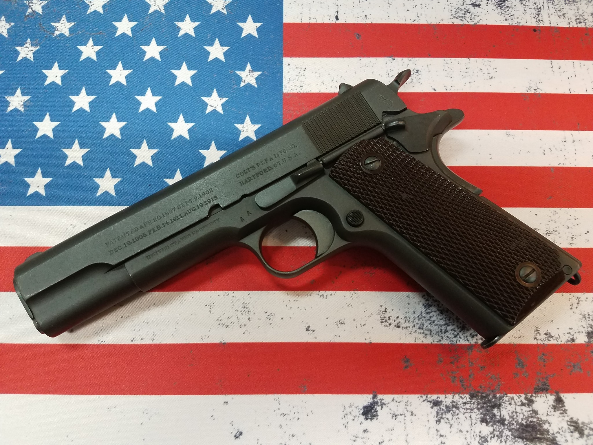 wwi Colt 1911 refurbished in wwii
