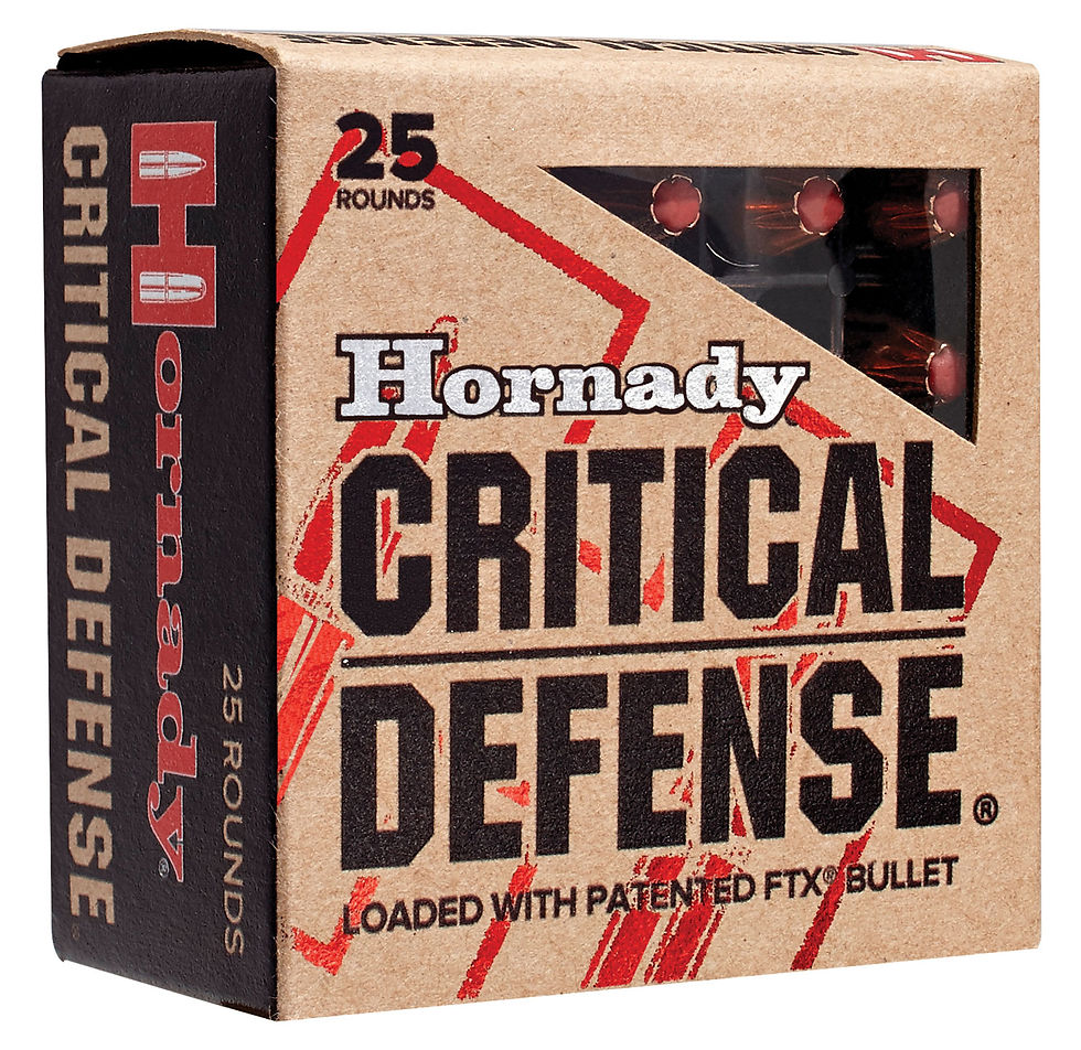 Hornady Critical Defense 9x18 Makarov 95gr 20rds Ammo Maine