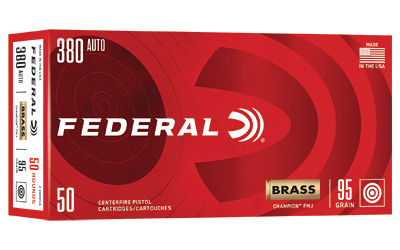 Federal Champion 380acp 95gr FMJ 50rds Ammo C38095A Maine