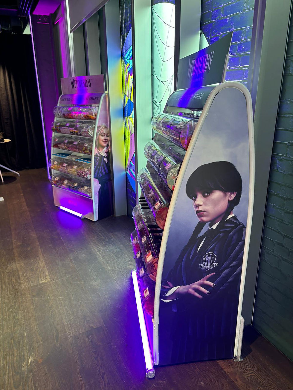 branded pick n mix sweet stands