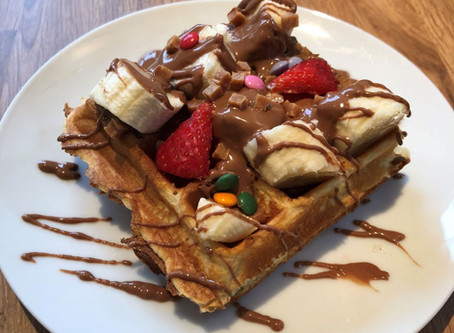 make waffles at events