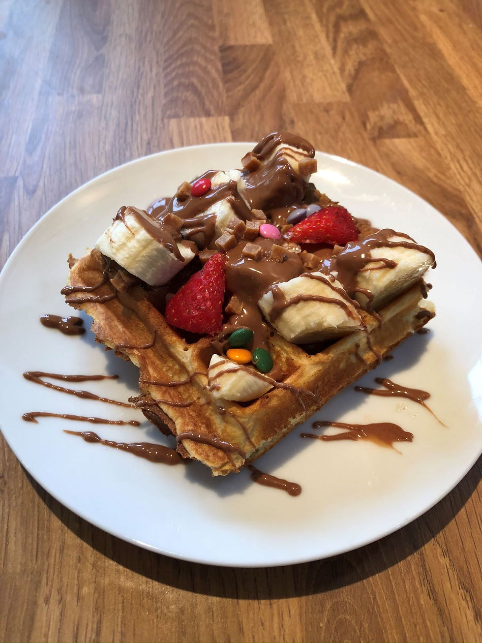 make waffles at events