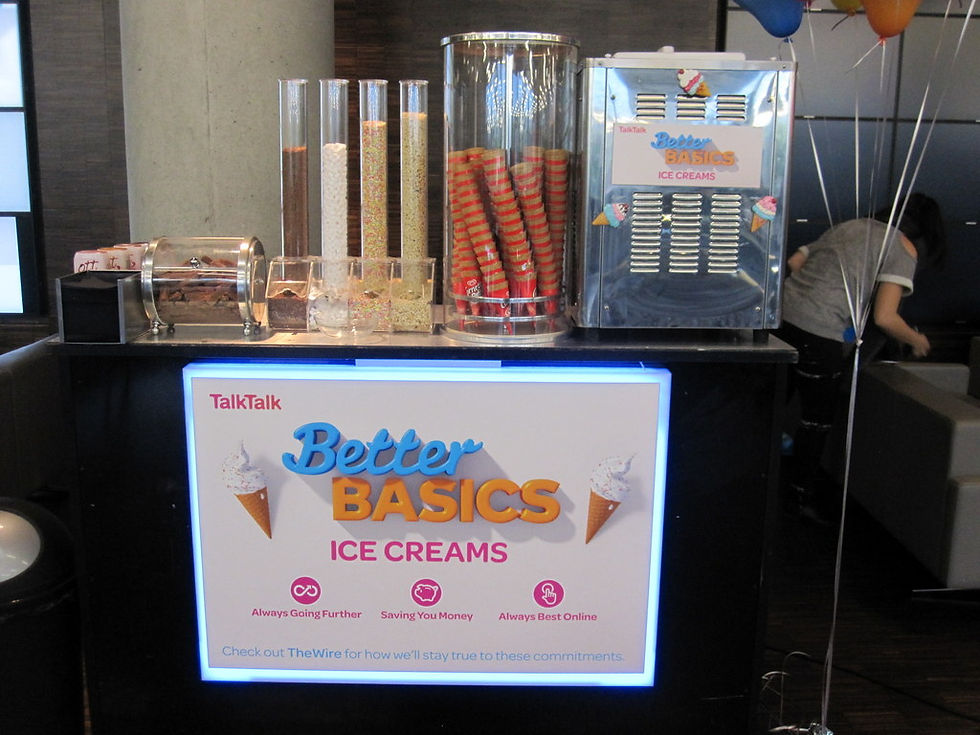 ice cream machine branded