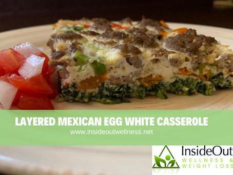 Layered Mexican Egg White Casserole – HCG diet plan