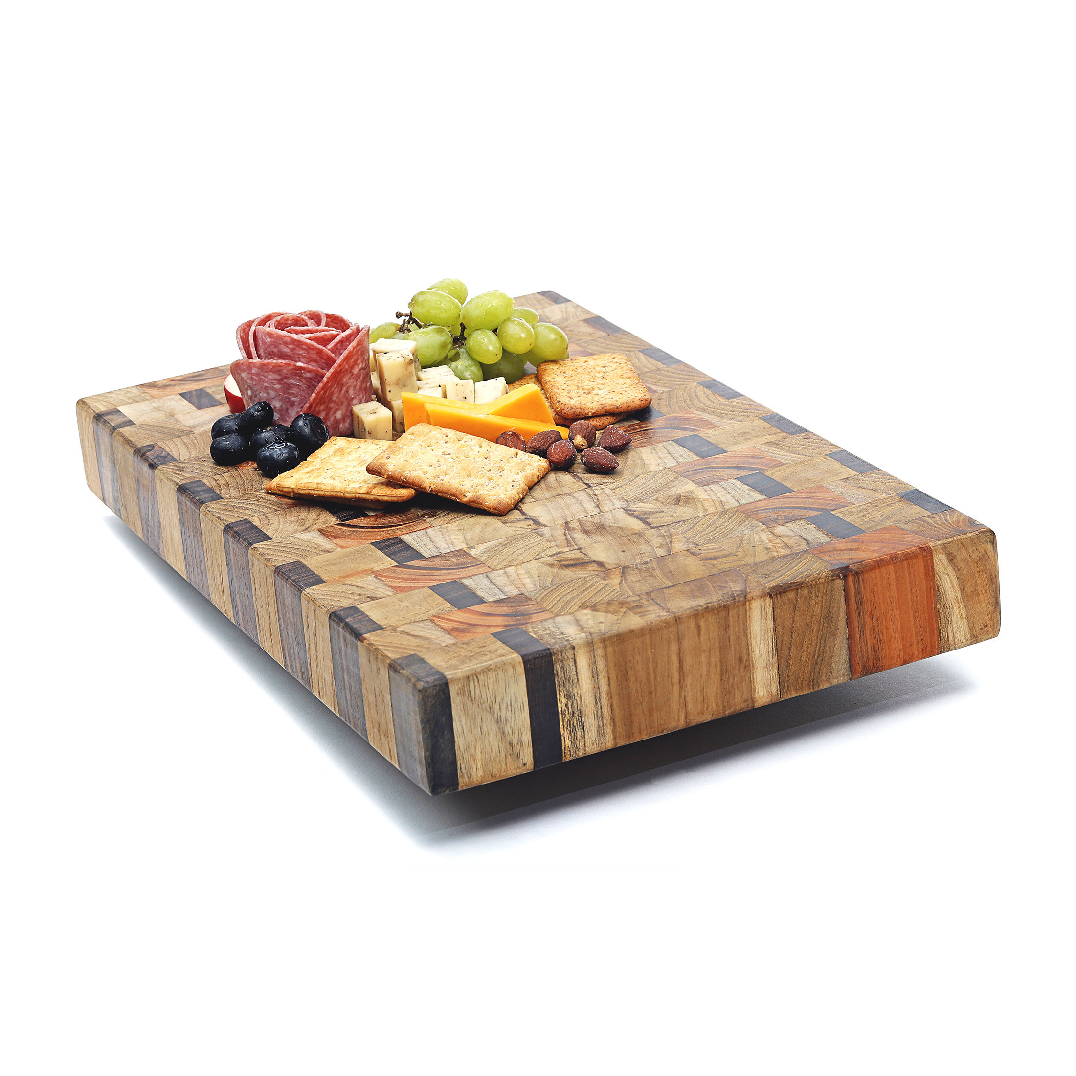 CUTTING BOARD MADE OF TEAK AND MAHOGANY WOOD