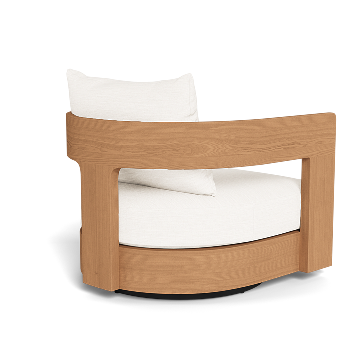 Thumbnail: Samsara Teak Swivel Lounge Chair