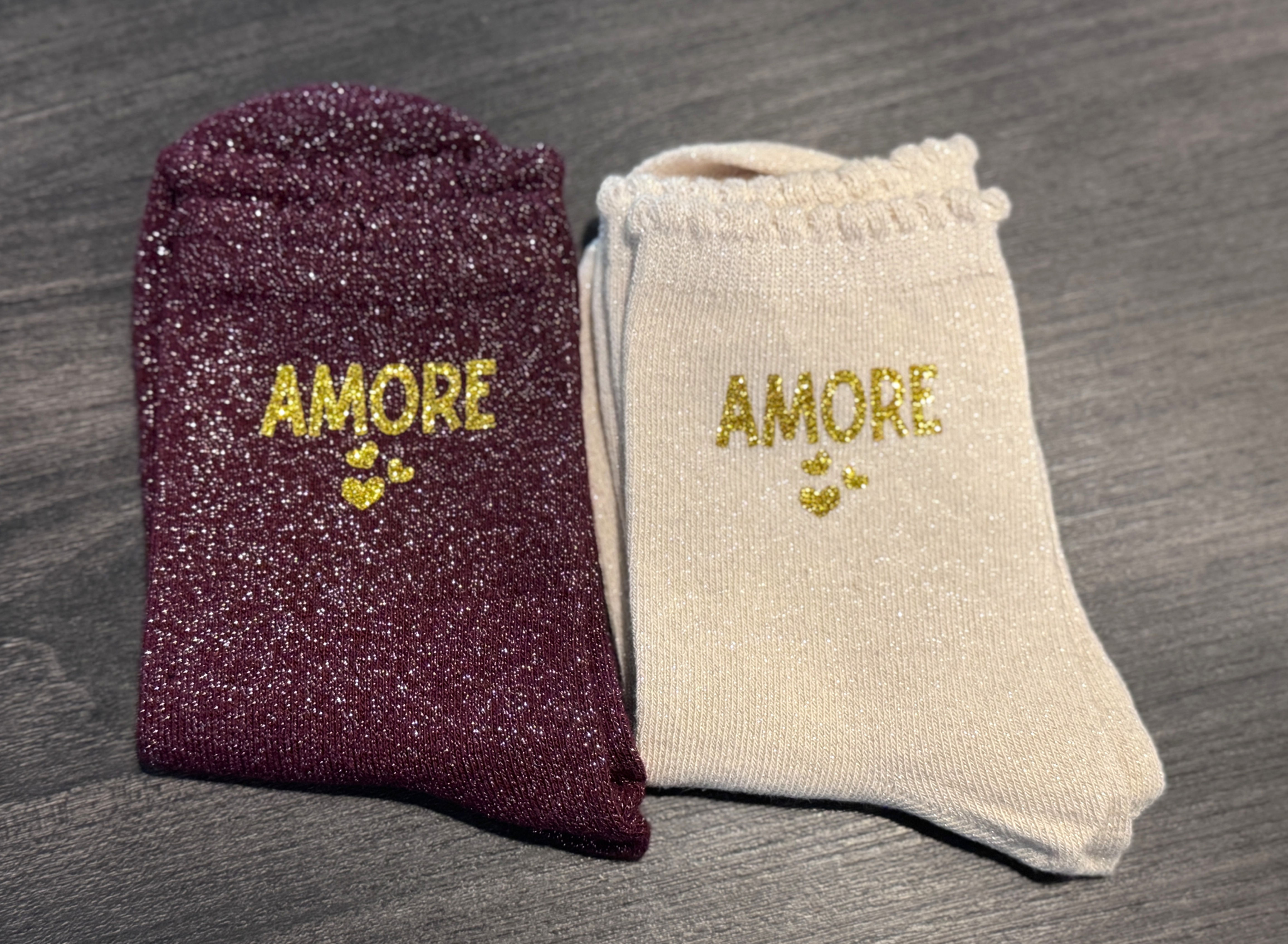 Chaussettes pailletées ENFANT - 31/34 - AMORE