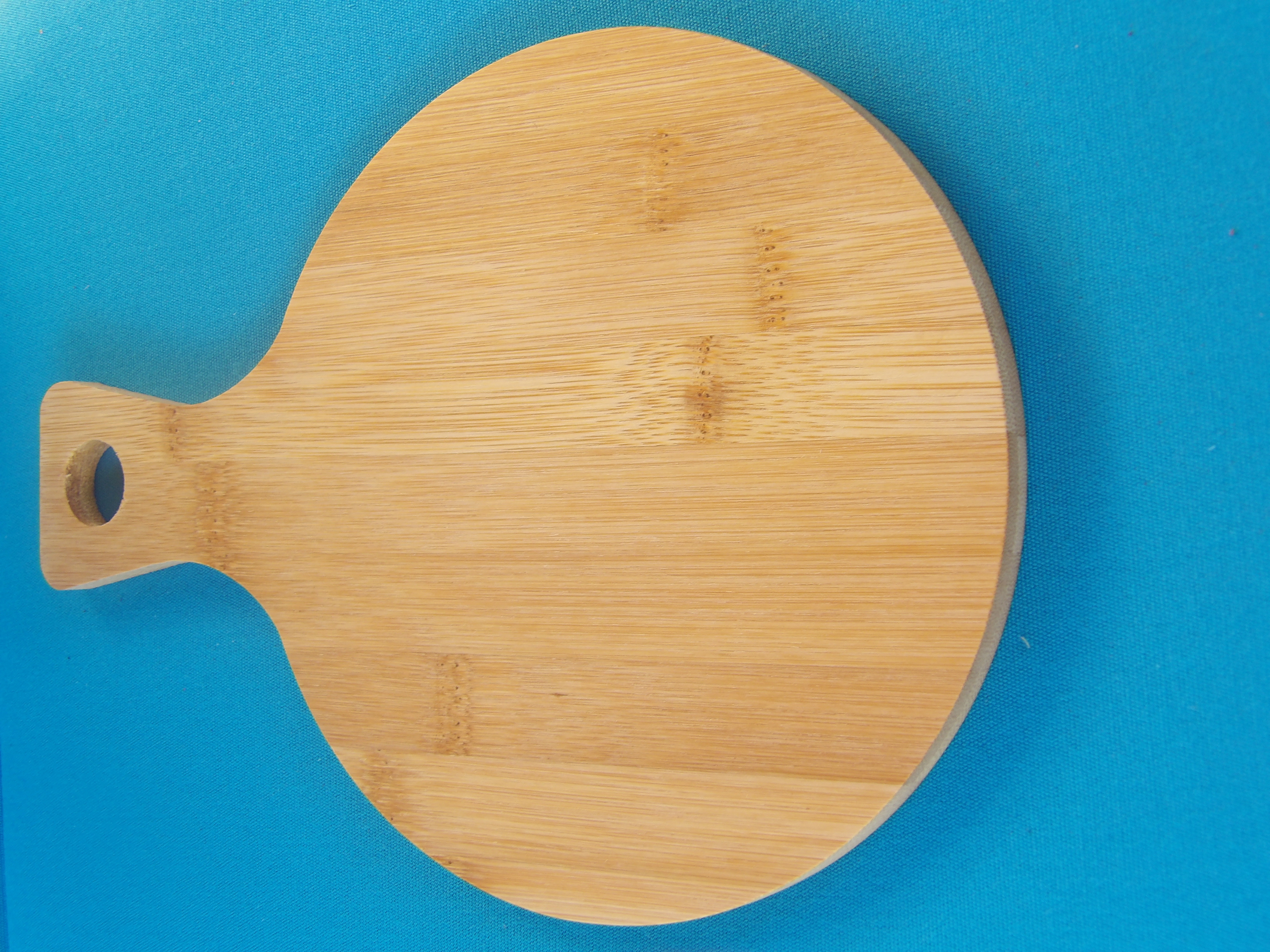 Borrelplank bamboe rond 17cm