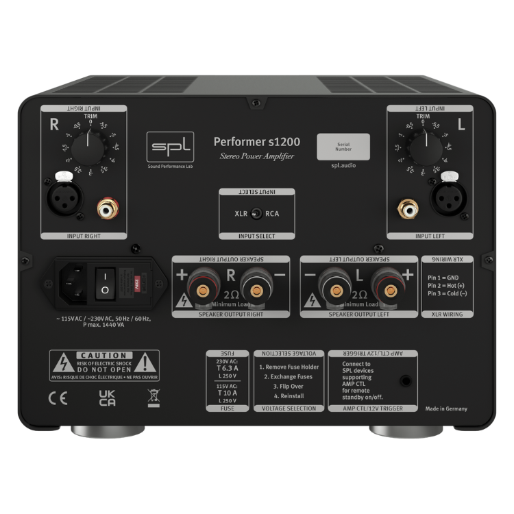 Miniatura: SPL Performer S1200 -   Amplificador de Potência Stereo
