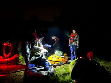 Nocny Spływ Packraftami - Szkolenie WaterTrekking