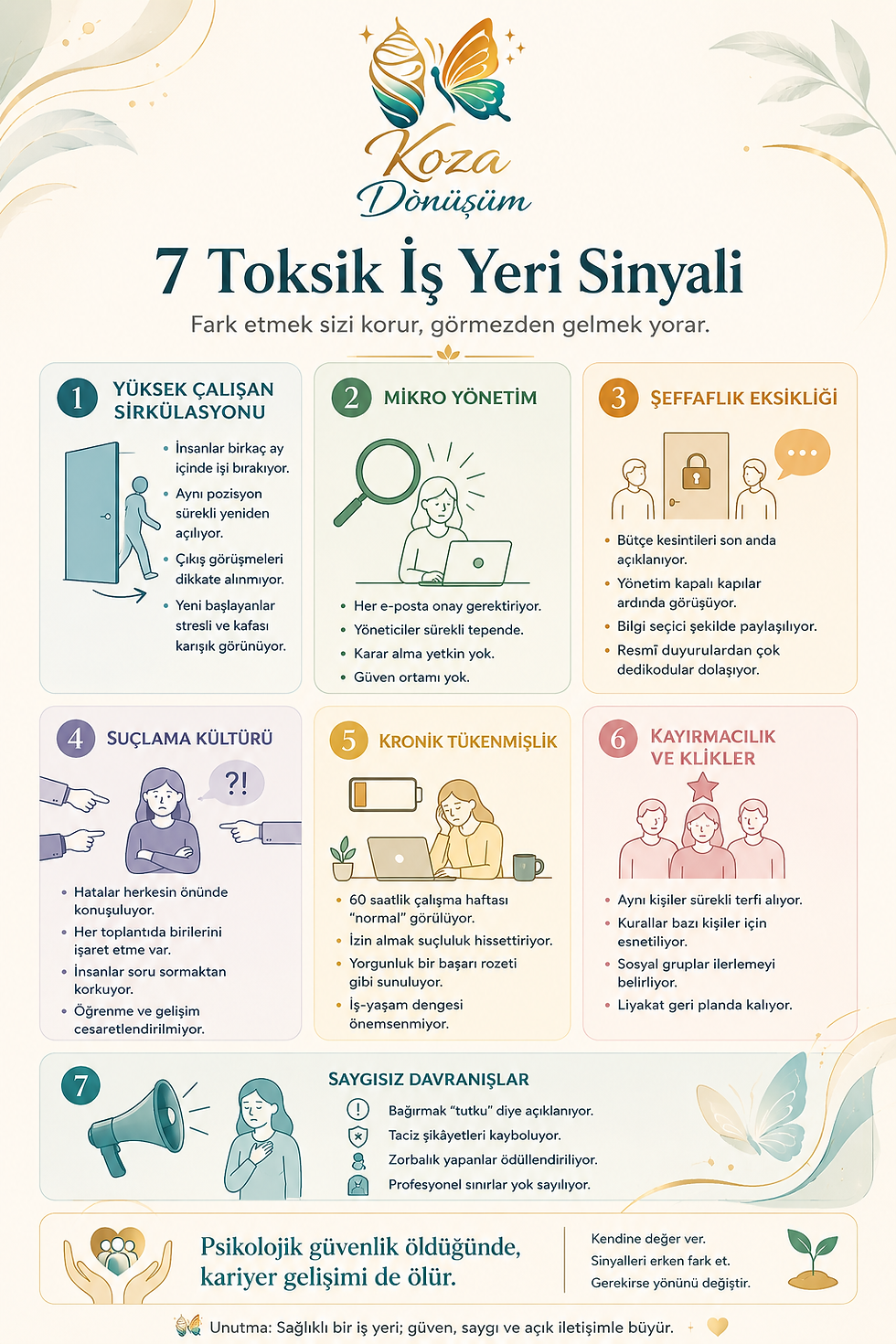 Toksik iş yerinin 7 belirtisi