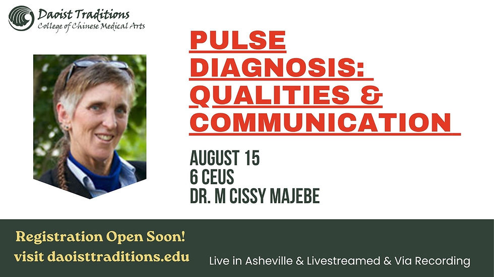 Pulse Diagnosis: Qualities & Communication