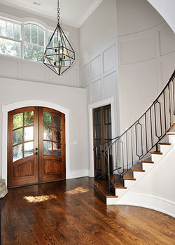2 Story Foyer with Panel Trim