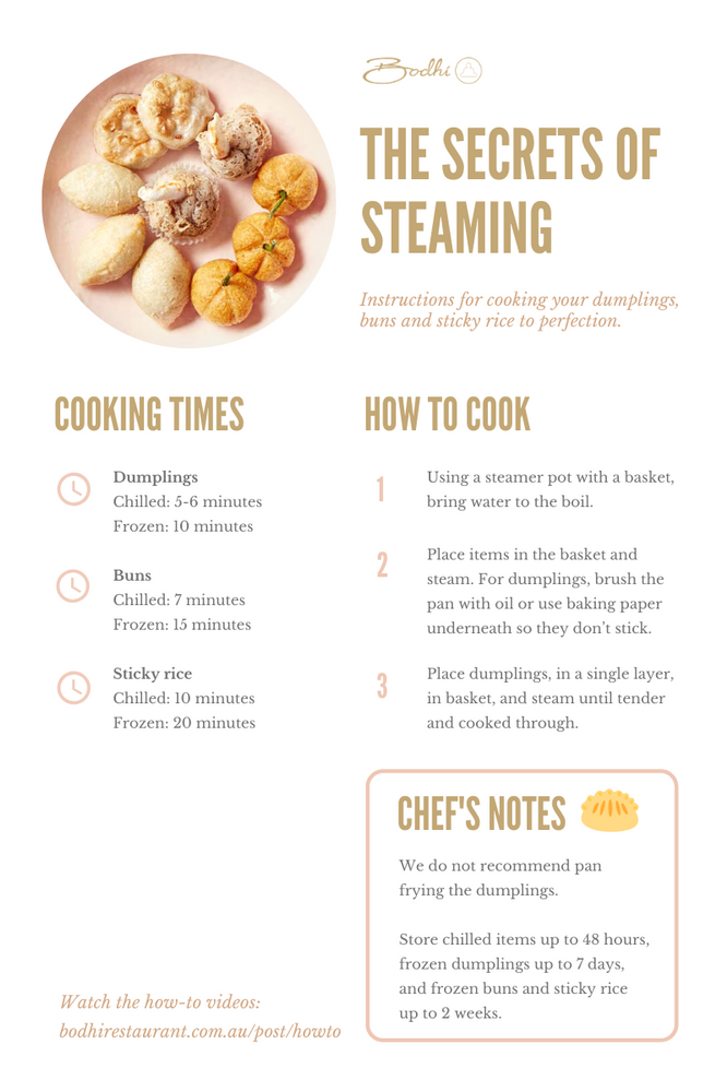 How to steam dumplings to perfection