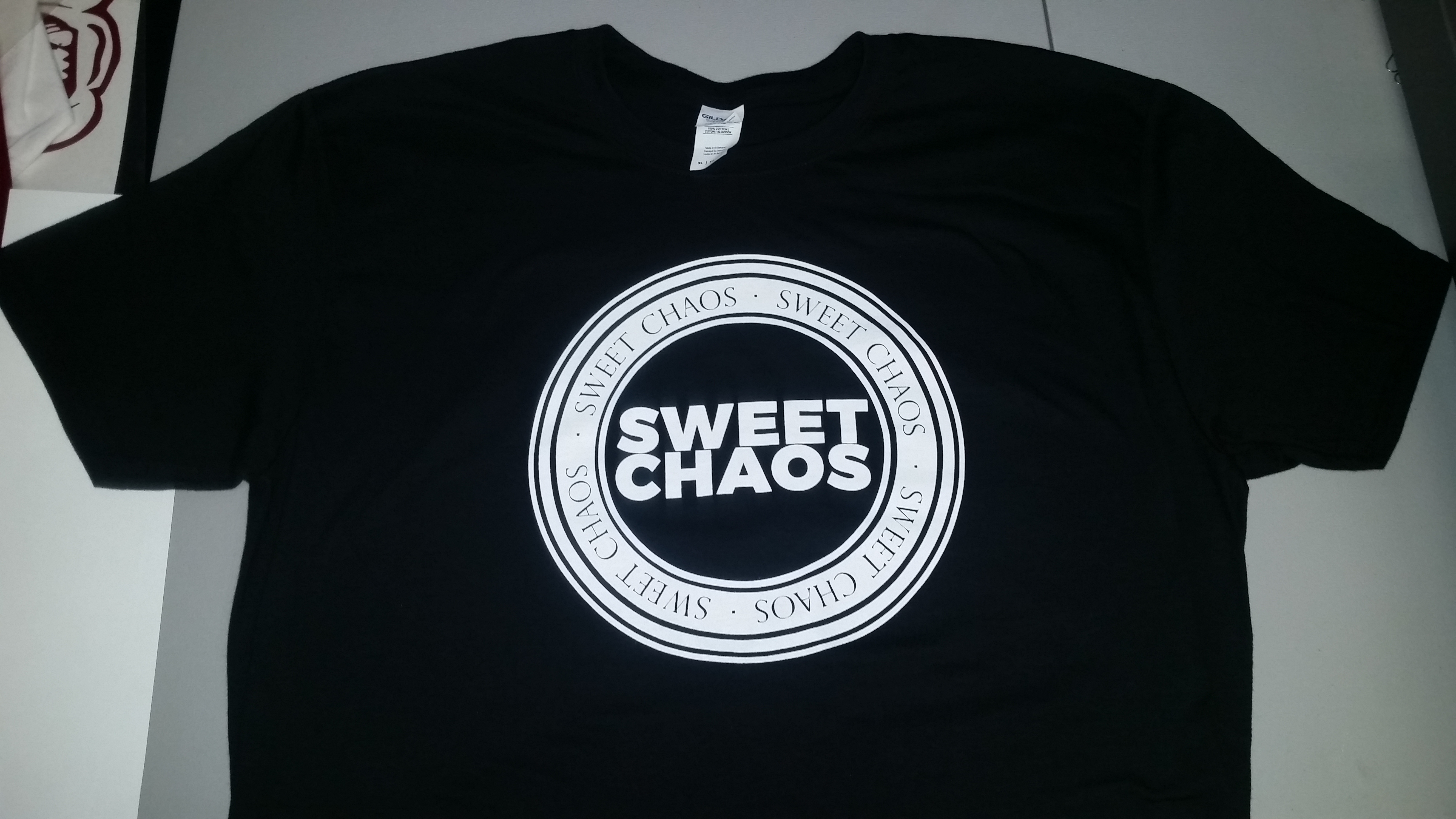 Shirts for local band Sweet Chaos