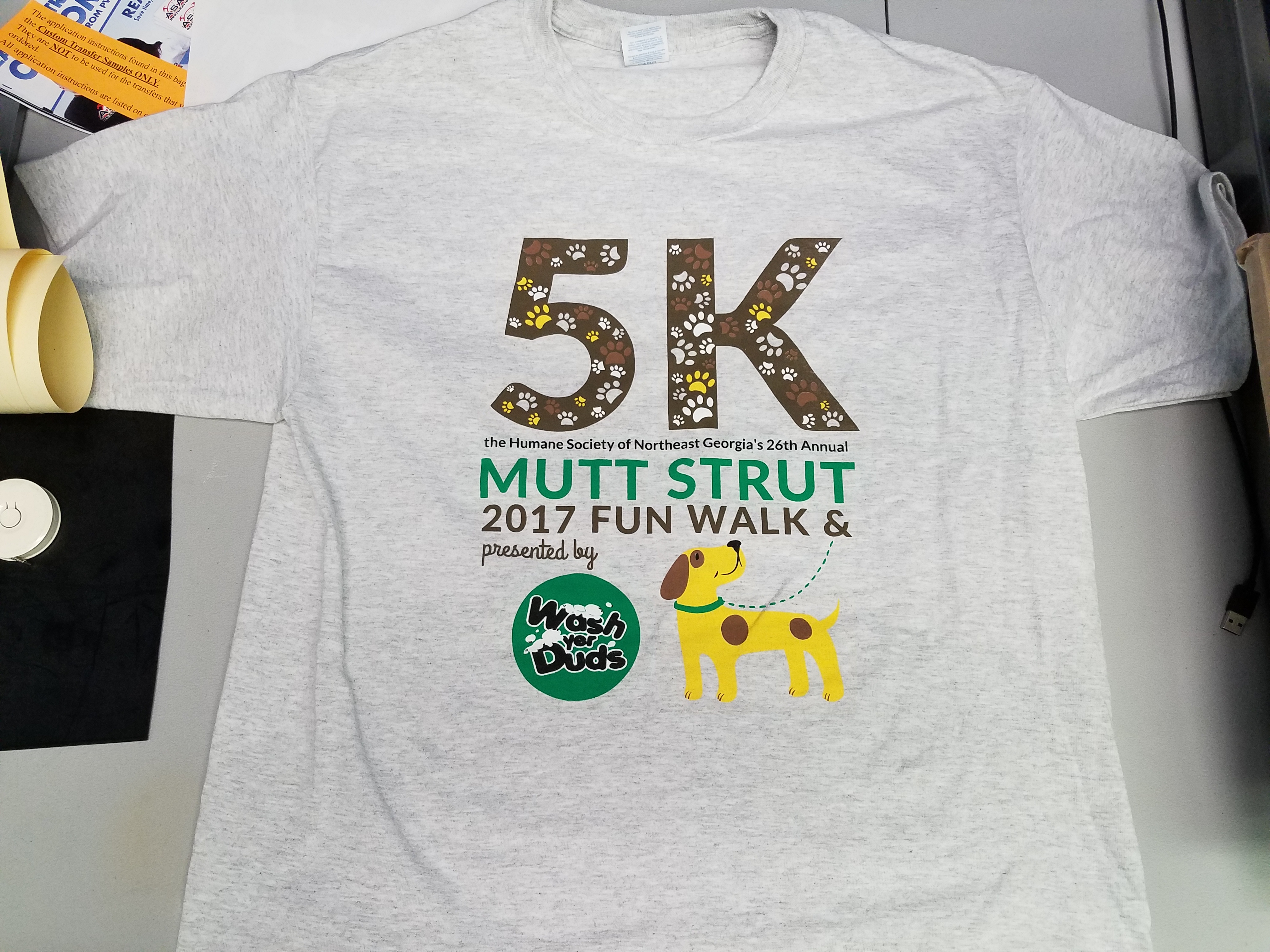 5K Charity Run Shirts