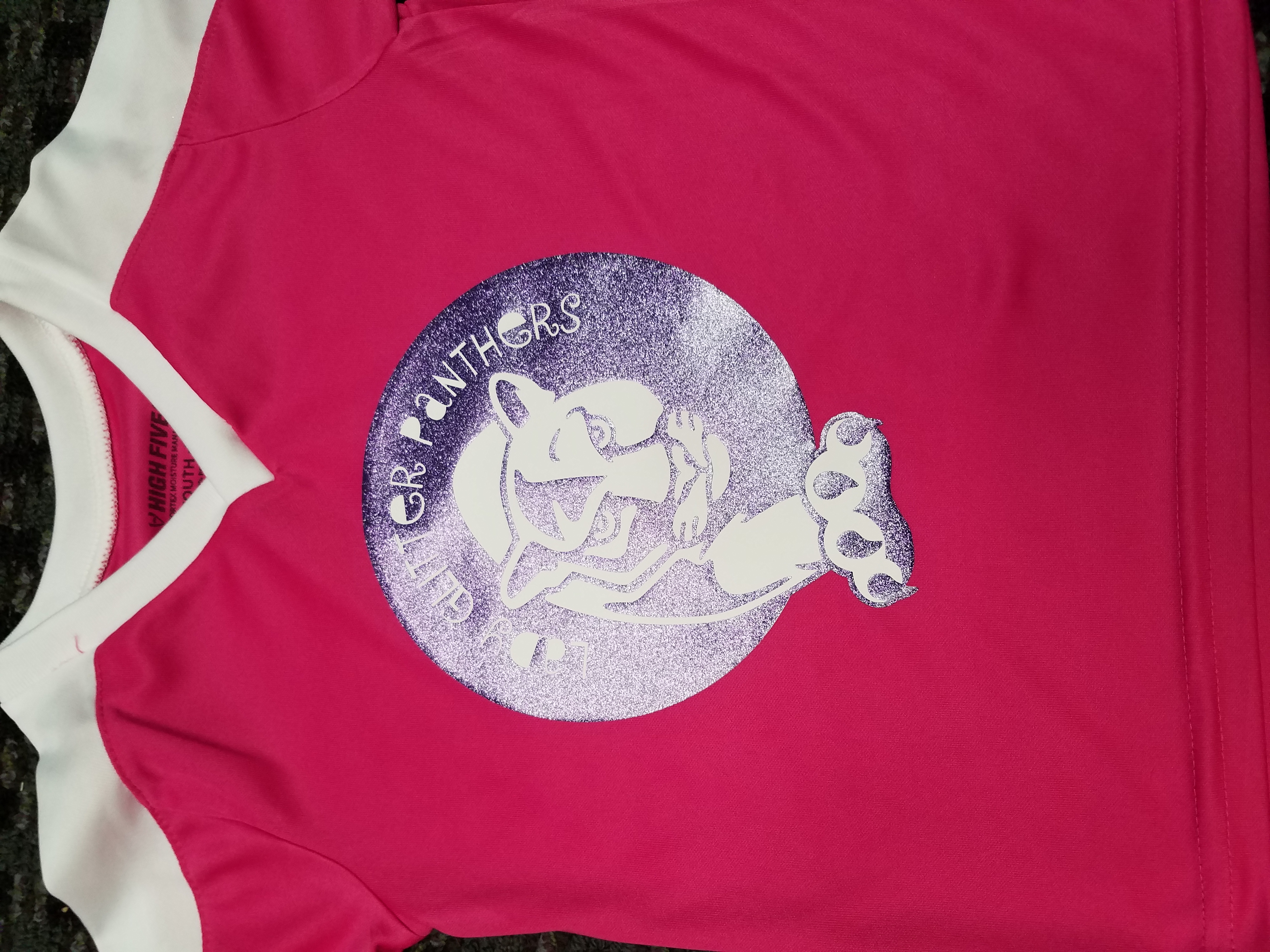 Soccer Jersey with glitter ink