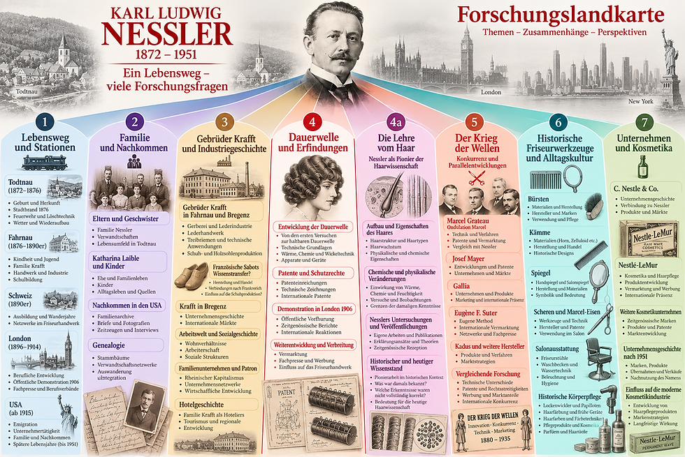 Forschungslandkarte zu Karl Ludwig Nessler